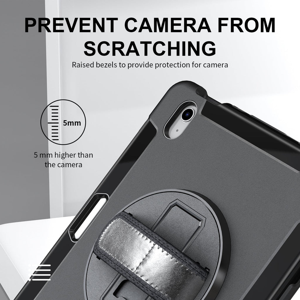 Rugged Case with Pen Holder for iPad Air 13“(M2,2024)(M3, 2025)(M4, 2026)/iPad Pro 12.9"(2022/2021/2020/2018)
