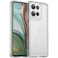Motorola G56 Clear Acrylic+ TPU hard Case  (With Soft Round Airbags)