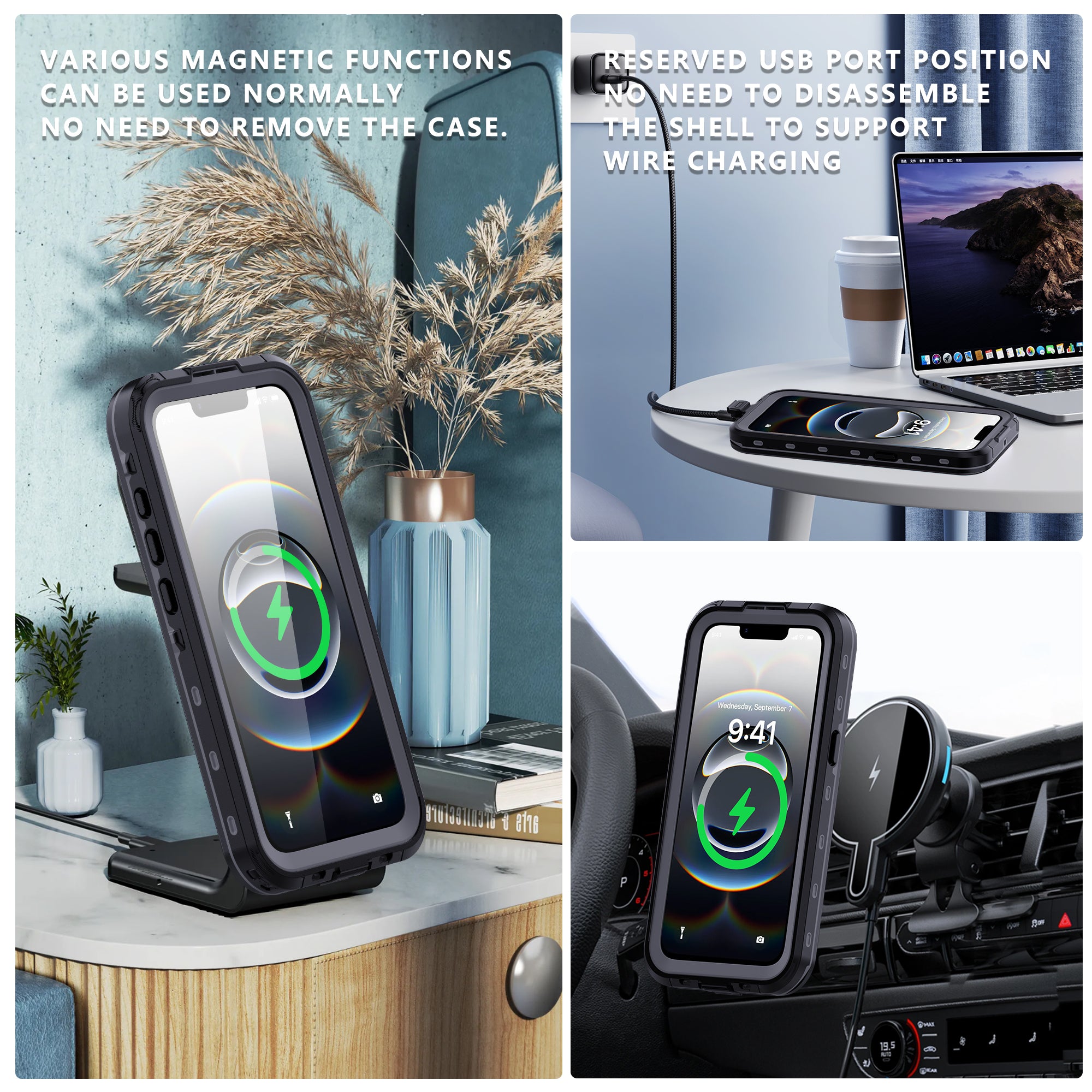 USP Apple iPhone 17e/16e WaterProoof Case Black