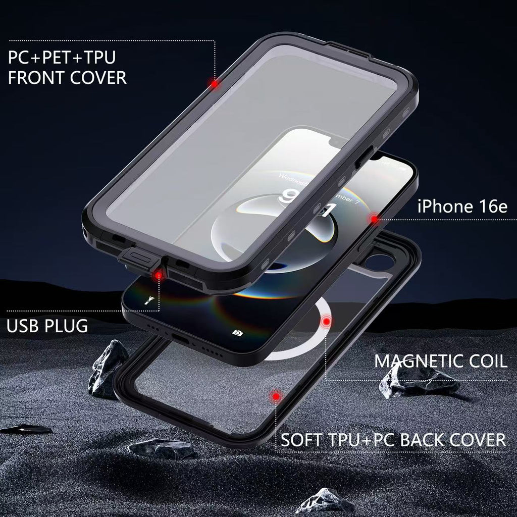 USP Apple iPhone 17e/16e WaterProoof Case Black