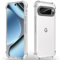 Google Pixel 9 Pro XL / 10 Pro XL Clear Acrylic+ TPU hard Case  (With Soft Round Airbags)