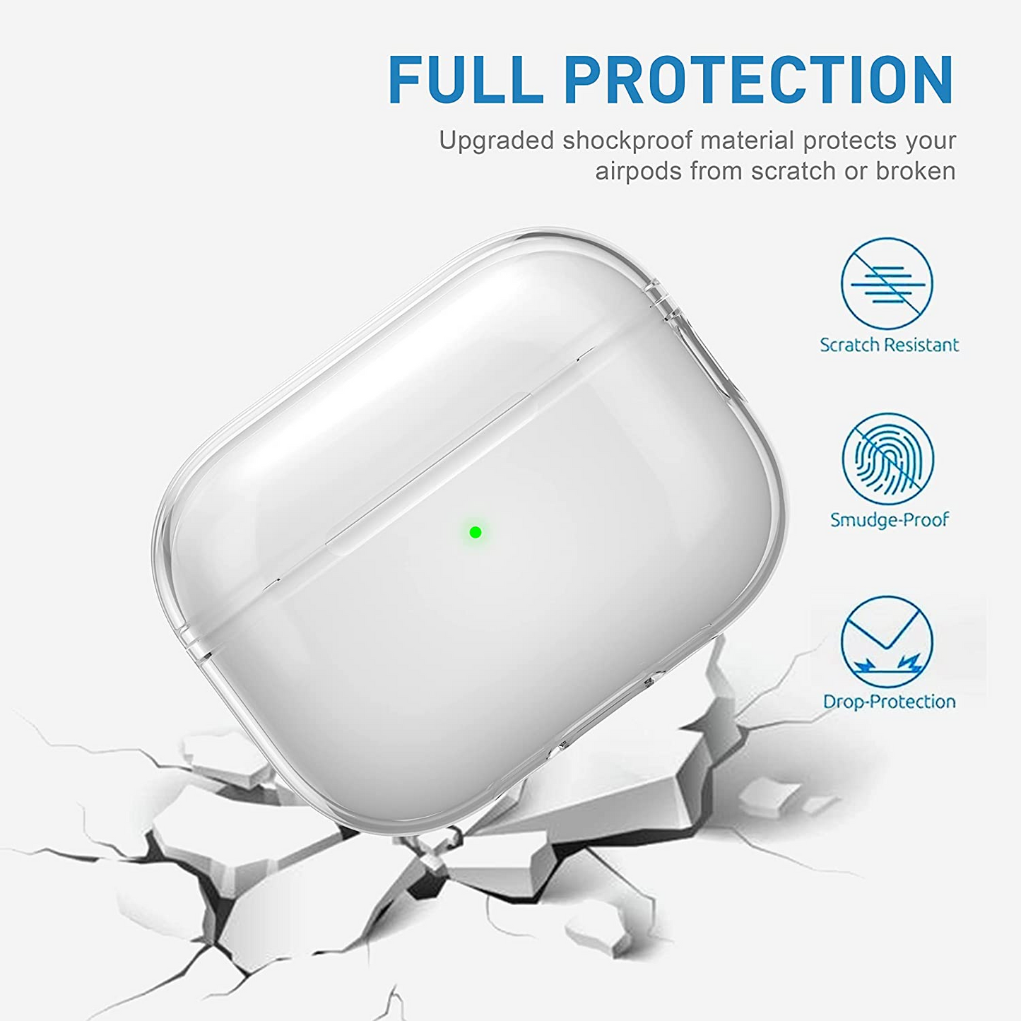 Clear Case for AirPods Pro2 2022 Case Soft Silicone