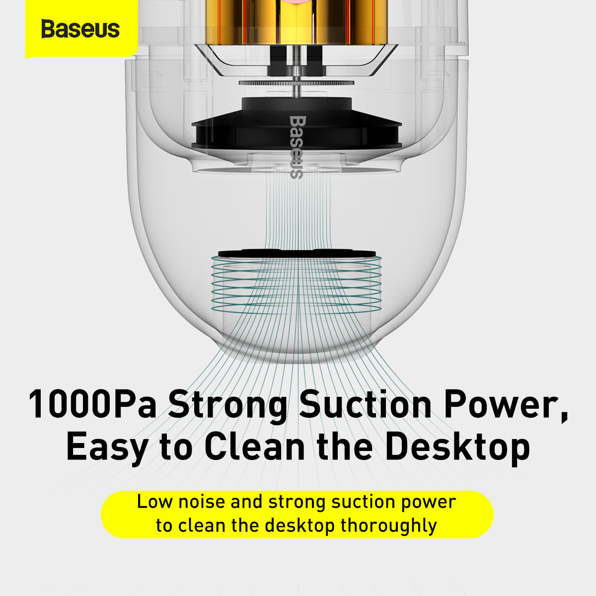 Baseus C2 Desktop Capsule Vacuum Cleaner Black