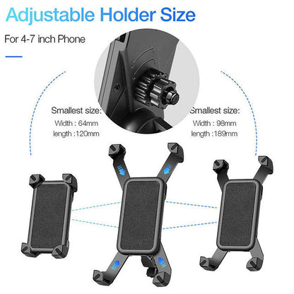 360° Rotation Bike Phone Holder Handlebar Mount for Motorcycle Bicycle