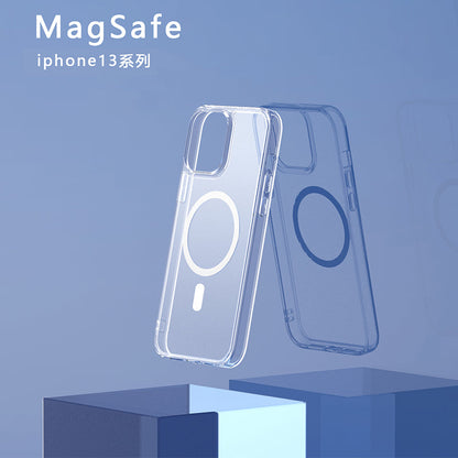 Phonix Case For iPhone 14 Clear Rock Shockproof Case with MagSafe