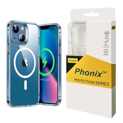 Phonix Case For iPhone 12 Pro Max Clear Rock Shockproof Case Compatible with MagSafe