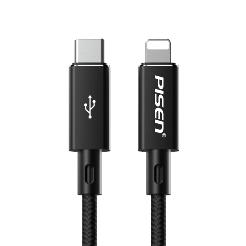 1M Lightning to USB-C PD Fast Charging Cable (black) PCL03-1000 PISEN