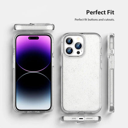 Phonix Case For iPhone 14 Pro Clear Rock Soft Tpu Case Stardust