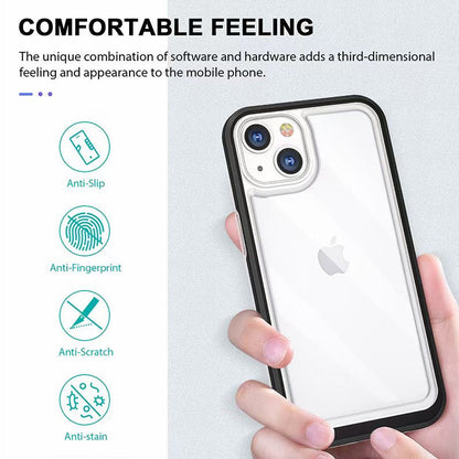 Phonix Case For iPhone 11  Clear Rock Hard Case Black border (With Camera Protective)