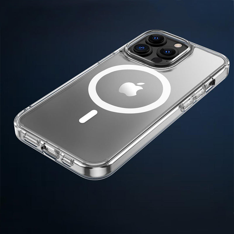 Phonix Case For iPhone 14 Clear Rock Shockproof Case with MagSafe