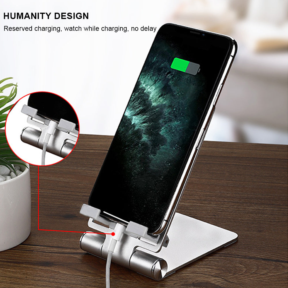 Aluminium Alloy Foldable Magnetic Wireless Charger Desktop Stand For iPhone