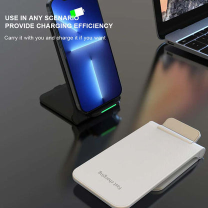 15W Wireless Charger Stand Dock Holder White