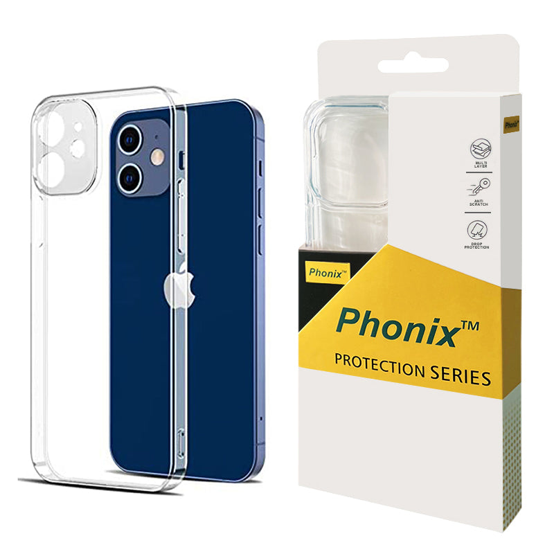 Phonix Case For iPhone 12 Pro Max Clear Rock Hard Case (With Camera Protective)