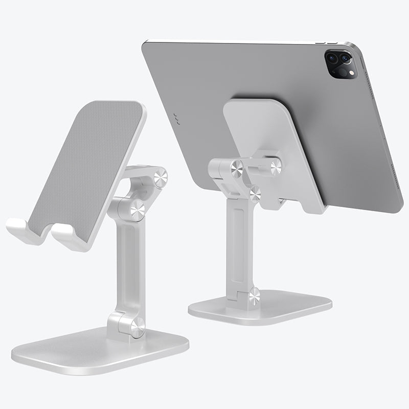 Folding Desktop Phone Stand/Holder for iPhone/iPad White USP