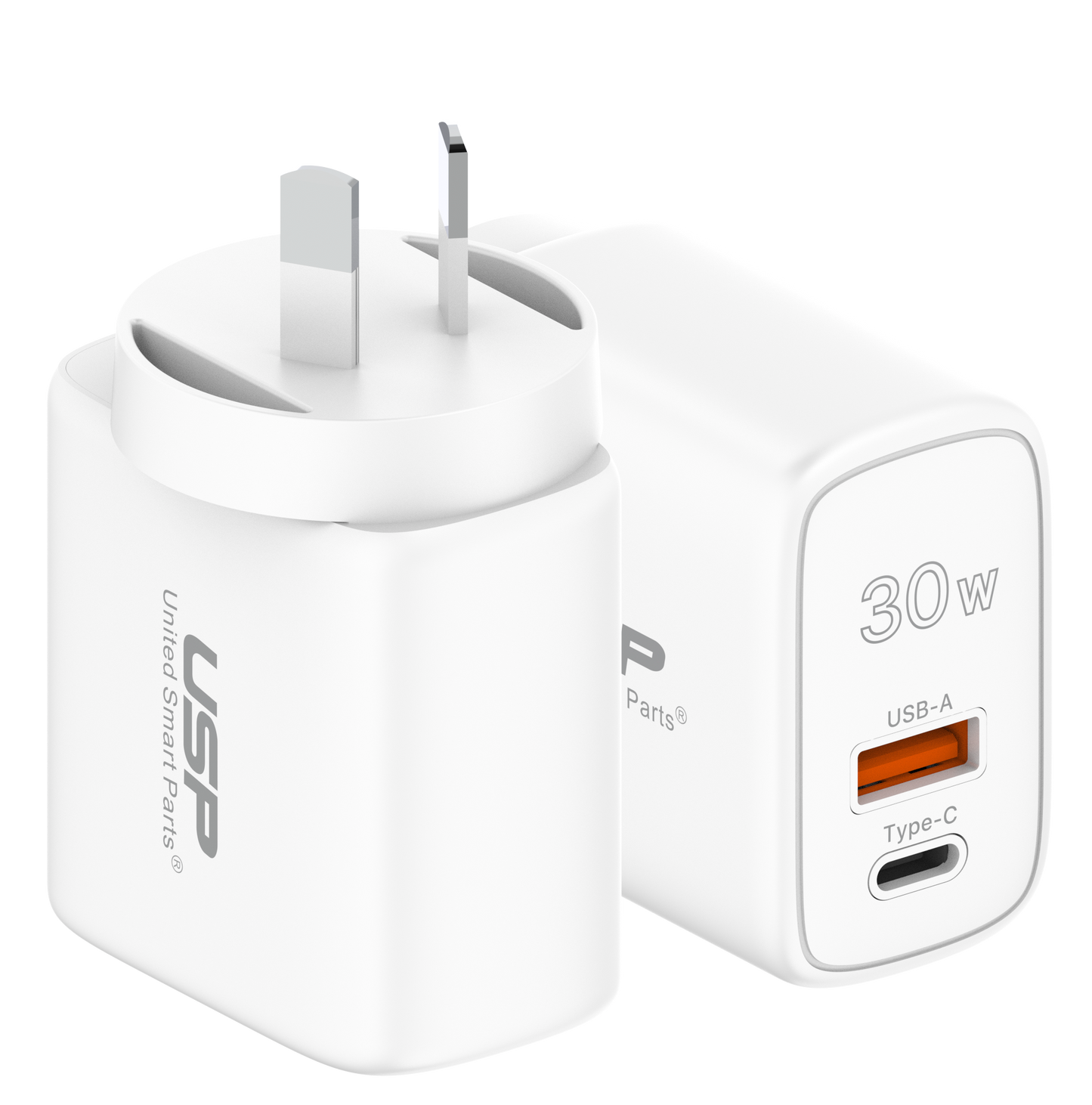 30W USB A + TYPE C PD Quick Wall Charger USP