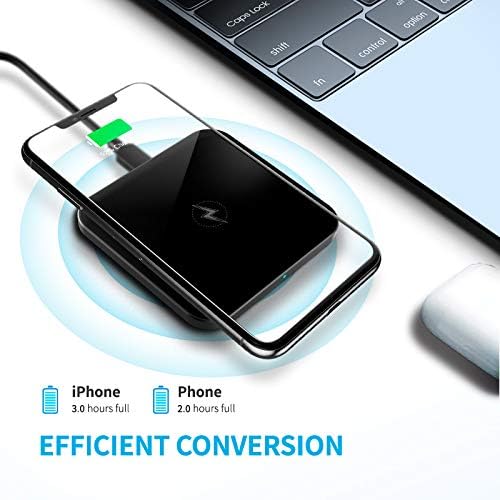 15W Metal Universal Ultra Slim Wireless Charging Pad( Black)