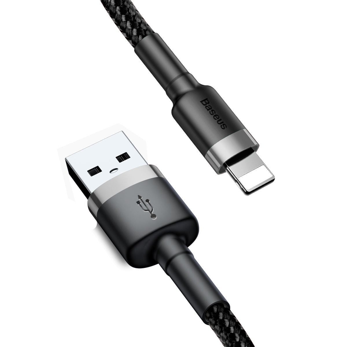 3M Lightning to USB-A cafule Cable Gray+Black Baseus