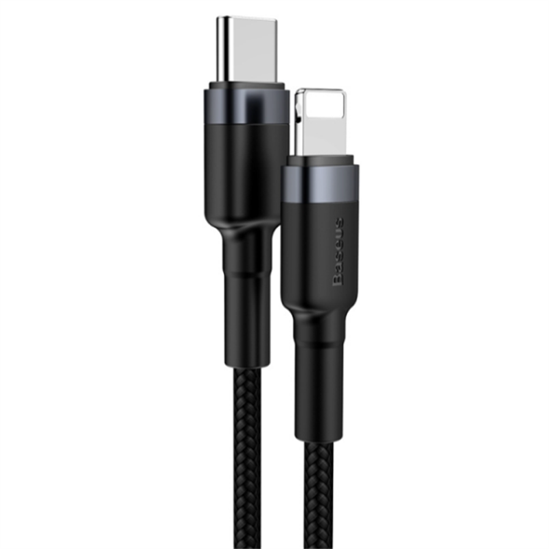 Baseus Cafule Cable Type-C to iP PD 18 / 20W 1m Gray+Black