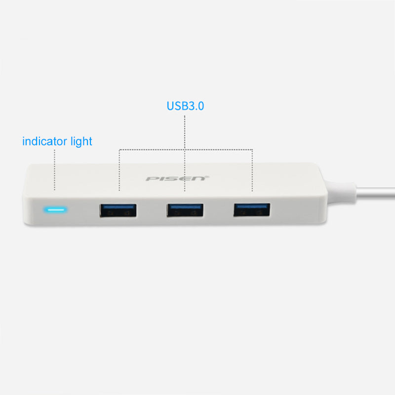 USB-A  to 4 USB 3.0 HUB Charging Port Adapter LS-RDK-DS03-150 PISEN (0.15m)