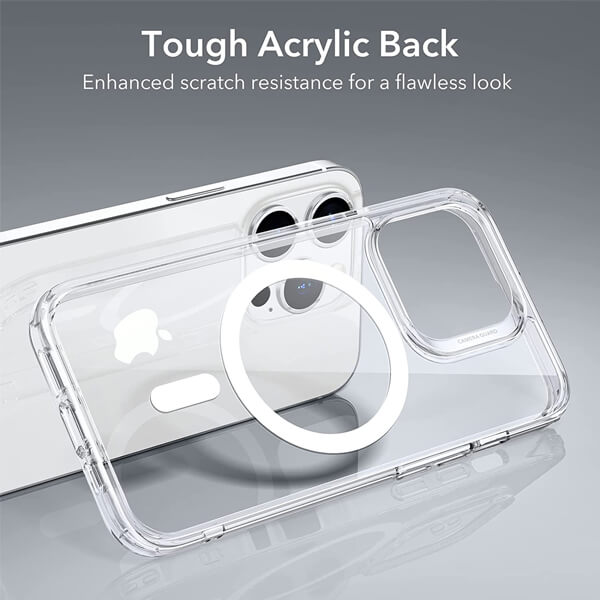 Phonix Case For iPhone 14 Pro Clear Armor Hard Case with MagSafe Thicker & Stronger