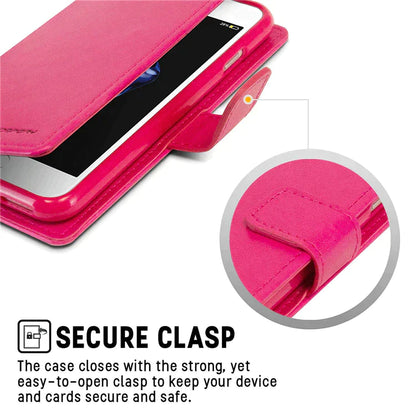 Goospery Case for iPhone 15  BlueMoon Diary Case