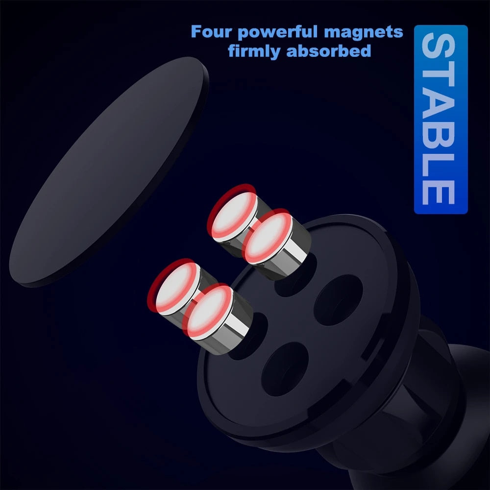 Round shape Magnetic suction bracket(Air outlet type)Black