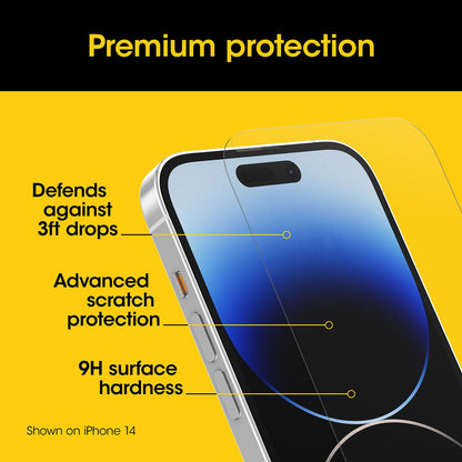 Otterbox Screen Protector for iPhone 15 Pro Premium Glass Screen Protector