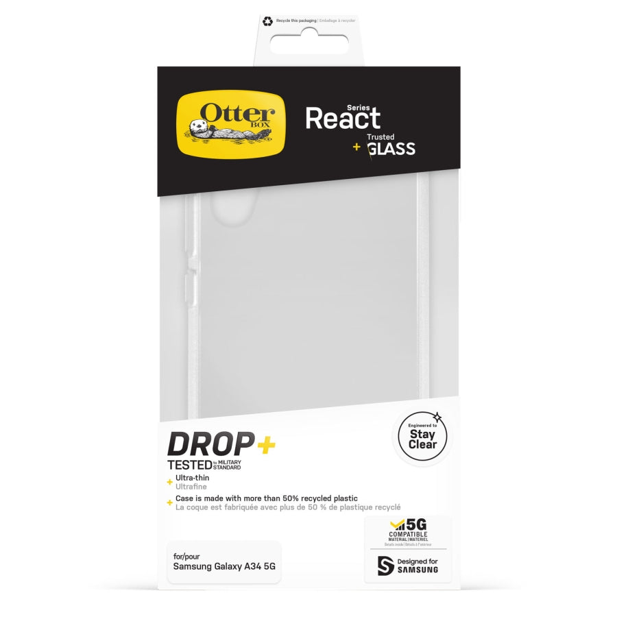 OtterBox Case React Series Case Black For Samsung S Series