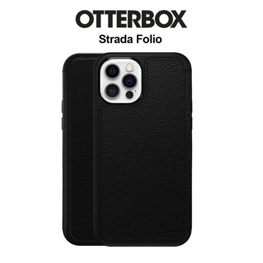 Otterbox Case For iPhone 15 Pro Strada Folio Compatible With MagSafe Case Shadow Black