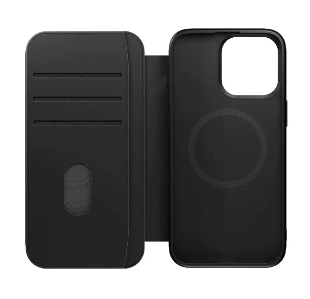 Cygnett Case For iPhone 15 Pro Max Leather Wallet Magnetic Case - Black