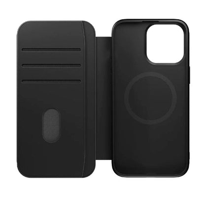 Cygnett Case For iPhone 15 Pro Max Leather Wallet Magnetic Case - Black