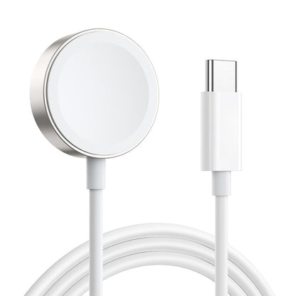 Apple Watch Magnetic Fast Charger to USB-C White (1m) Stainless Steel