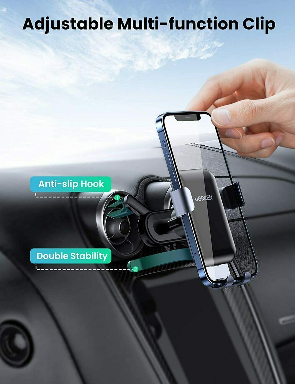 Round Air Vent Gravity  Phone Holder Ugreen